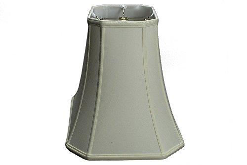 UpgradeLAMPS Shantung Silk Rectangle Cut Corner Lamp Shade, Eggshell colore | 16 inch by UpgradeLAMPS