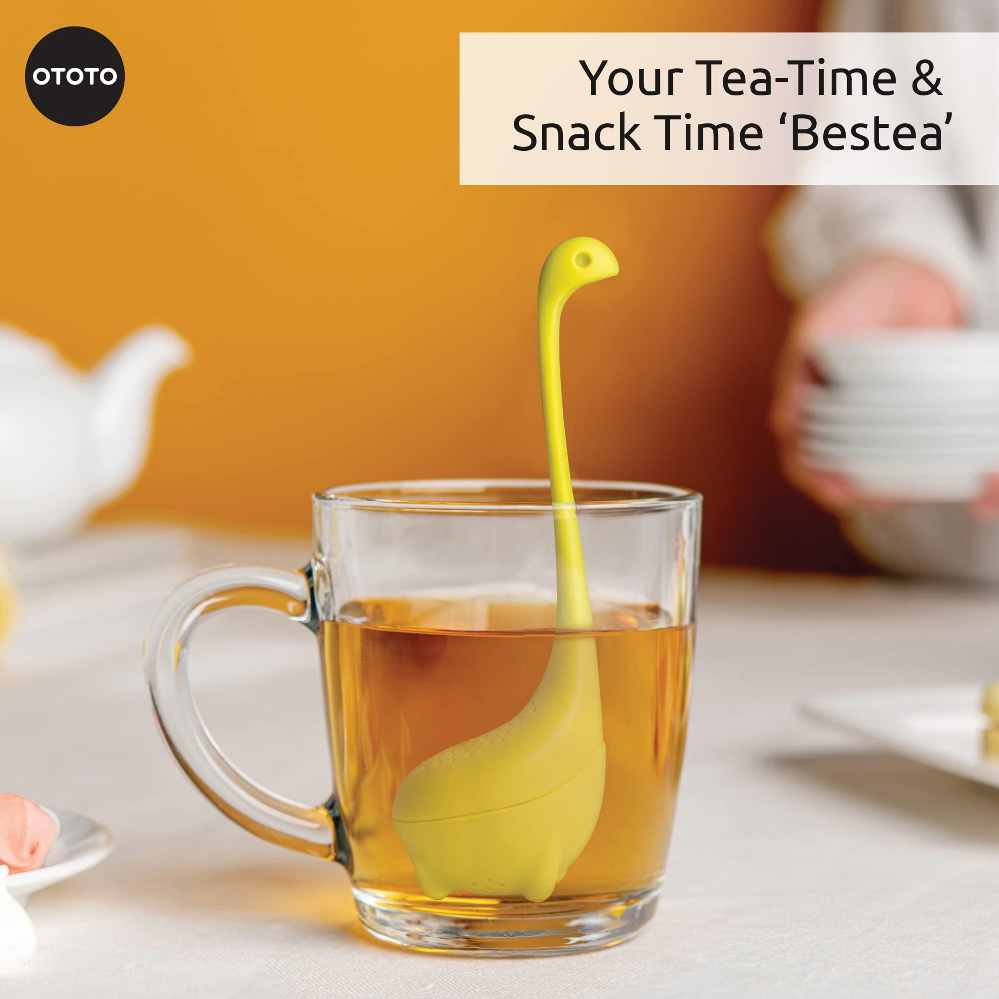 OTOTO OTOTO Cute Tea Infuser - Loose Leaf Tea Steeper, Tea Accessories, Tea Diffusers for Loose Leaf Tea, Tea Strainers, Cute Gifts, Tea Gift Set, Kitchen Gifts, Cooking Gadgets