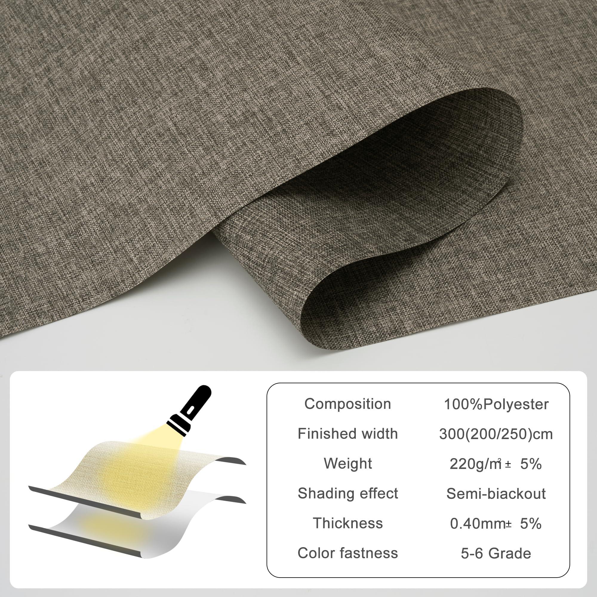 PQRSHADE PQRSHADE Light Filter Window Shades Pull Down for Indoor, Custom Door Blinds Window up and Down Roller Blinds with Thermal Insulated for Home Bedroom Office Easy to Install(22.5" W x 44" H) Brown