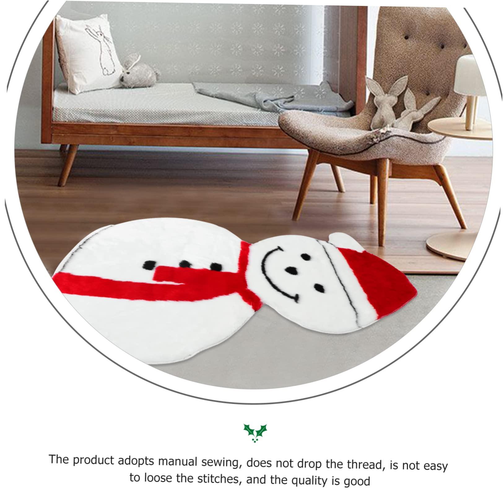 Amosfun 1 Pc Christmas Tree Rug Christmas Rug Christmas Carpet Faux Wool Rug Imitation Wool Rug Decorative Carpet Xmas Long Plush Rug Xmas Carpet Xmas Rug Faux Wool Carpet Decorative Rug