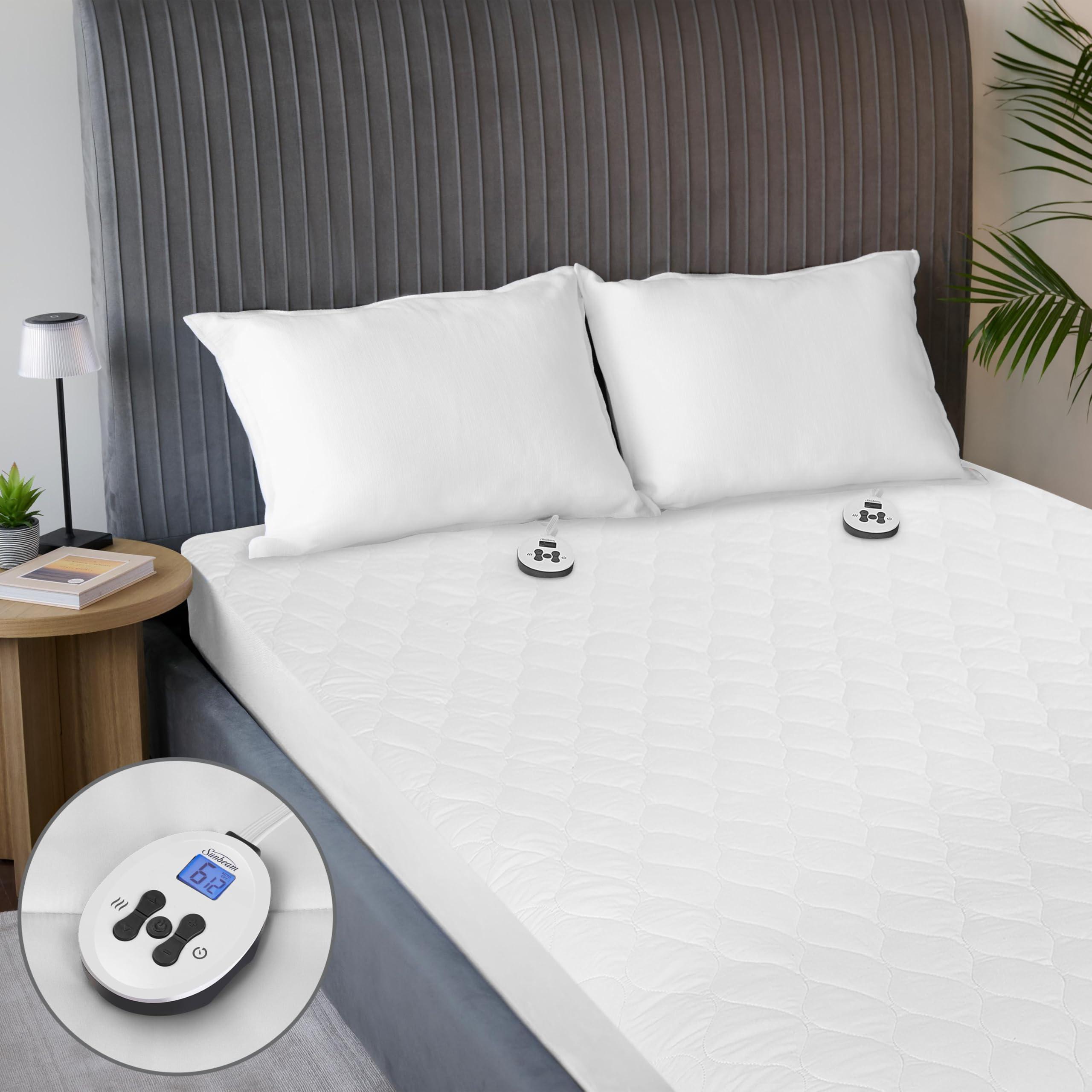 Sunbeam Sunbeam Restful Quilted Water Resistant Heated Mattress Pad - Queen
