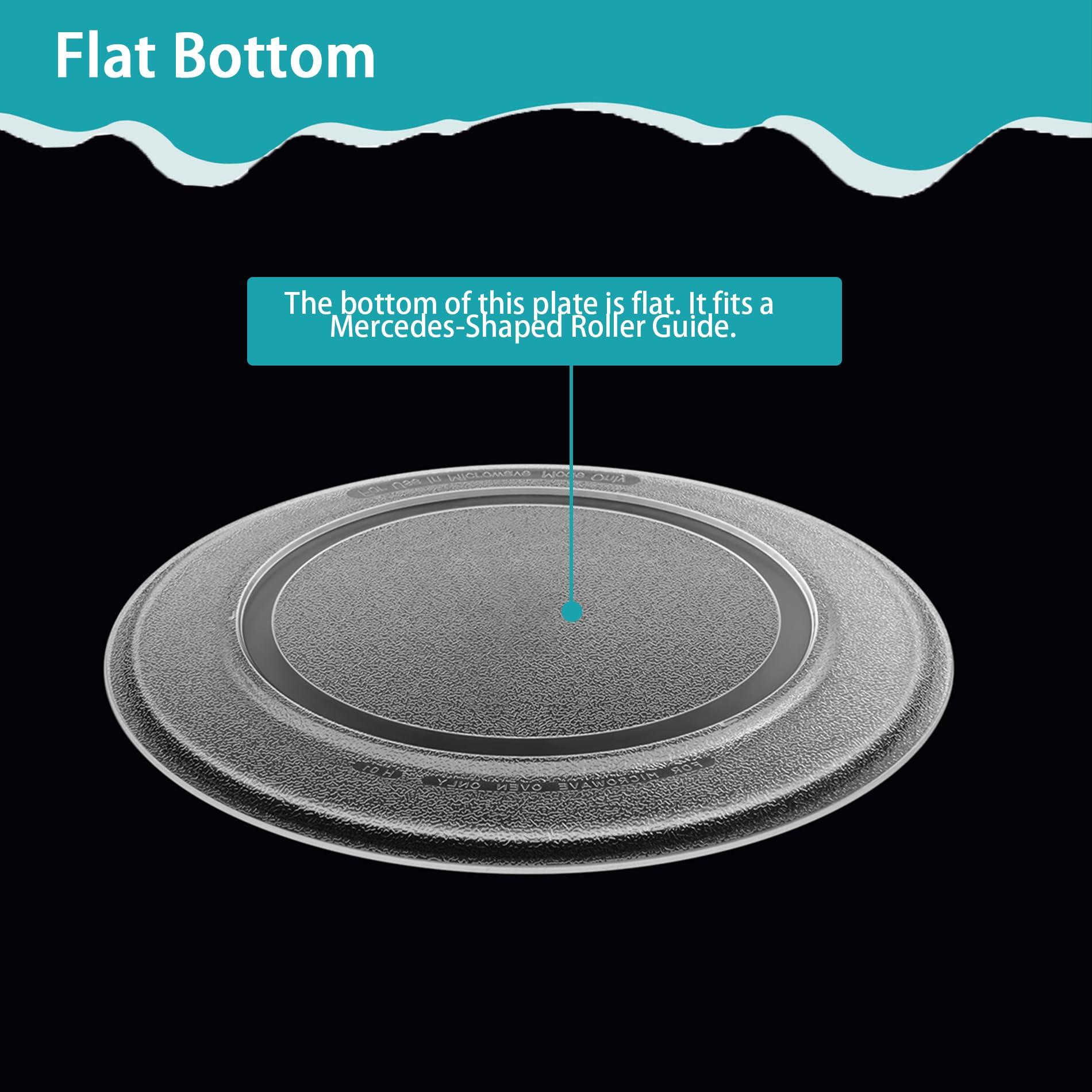 Gemroom Gemroom 16\" Microwave Glass Plate for GE WB49X10166 Turntable Track 10-3/4\", WB27X43590 16 inch Replacement Microwave Glass Plate - Dishwasher Safe