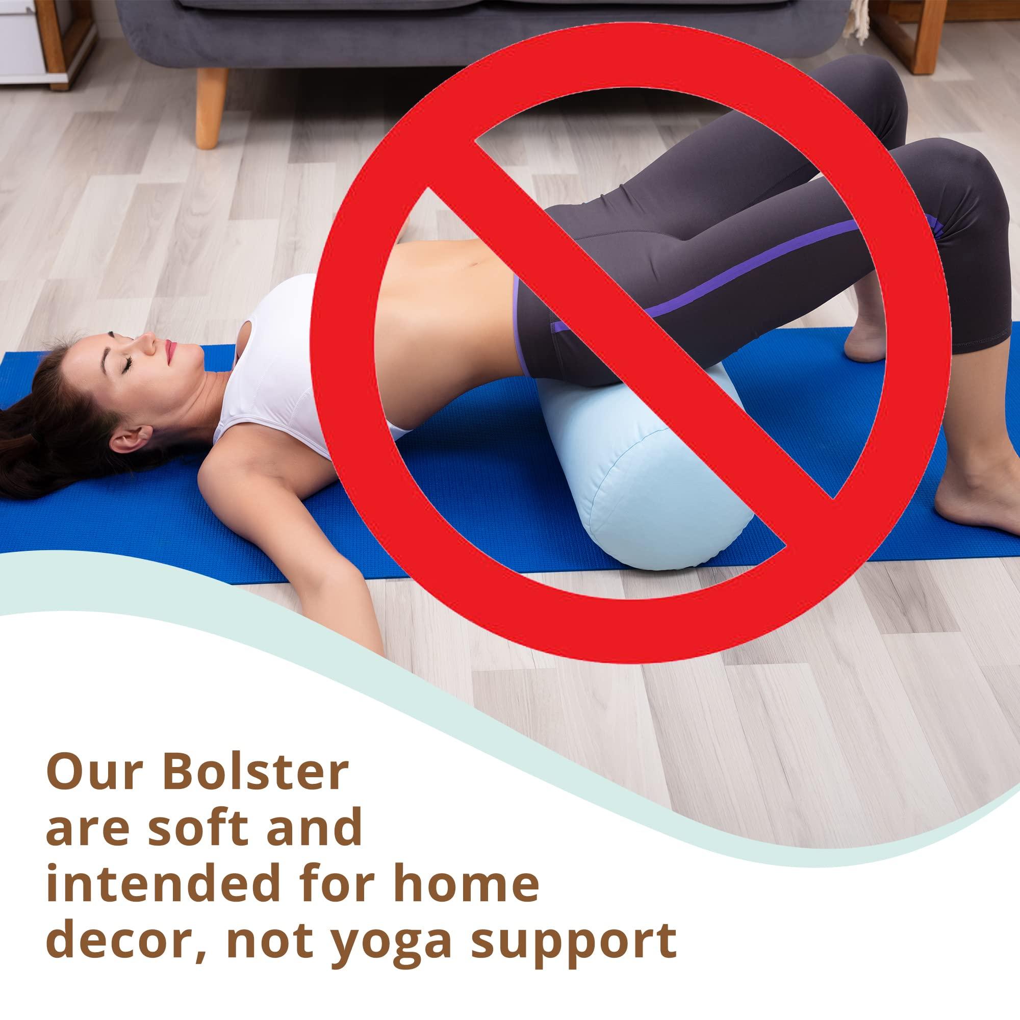 Pillowflex Pillowflex Bolster Pillow (9\"x44\") - Round Roll Pillow Bolster Insert, Plush Polyester-Filled Insert for Decorative Shams, Odorless, Lint and Dust-Free Polyester Filling, No Lumps - (White)