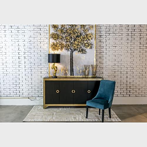 Elk Home Stein World 99809 Belle Resin Table Lamp, 15\" x 29.88\", Gold/Black