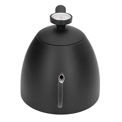 Xcello Xcello Black Gooseneck Coffee Kettle with Thermometer, 800ml Capacity, Stainless Steel, Suitable for Induction Cooktops