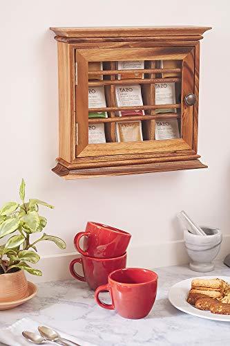 Ironwood Gourmet Ironwood Gourmet Hanging Tea Box, Hanging Chest, Acacia Wood