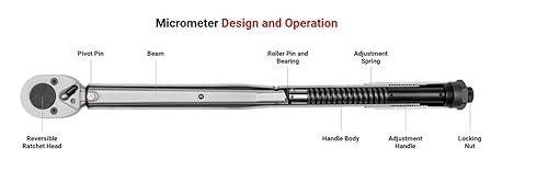 TEKTON TEKTON 1/2 Inch Drive Micrometer Torque Wrench (10-150 ft.-lb.) 24335