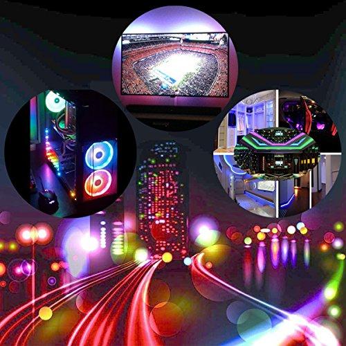 WESIRI WESIRI WS2812B LED Strip Lights 16.4ft 5M WS2812B 300LEDs Programmable Individual Addressable WS2811 Built-in 5050 RGB LED Strip IP30 Non-Waterproof DC5V with Mini Controller