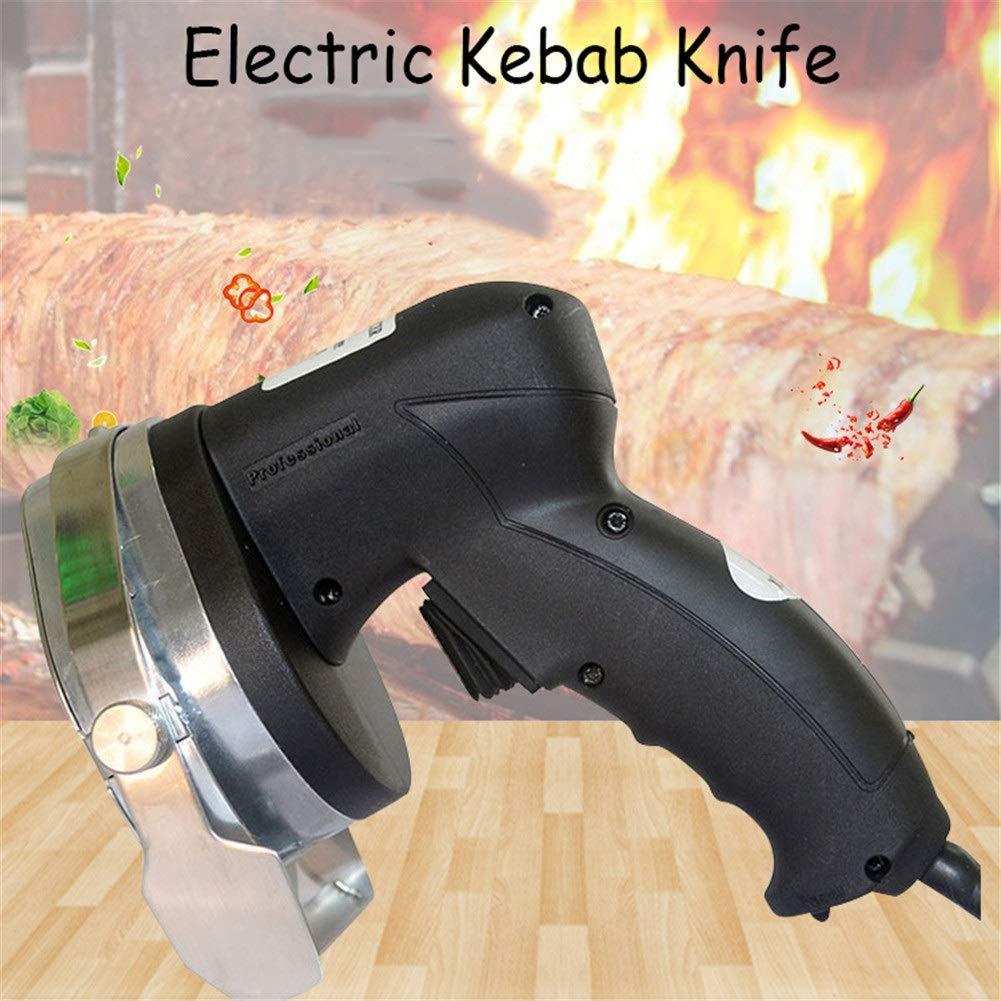 HJWL Meat Slicer Machine, Portable Electric Kebab Slicer Professional Electric Kebab Knife Electric Shawarma Knife for Commercial Use Doner Kebab Slicer