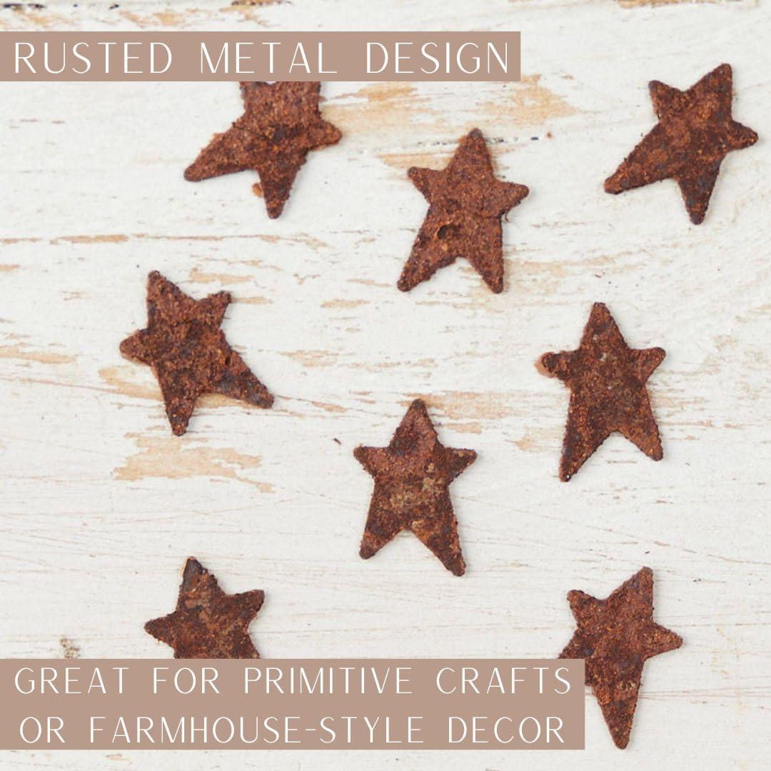 Factory Direct Craft Factory Direct Craft Bulk Pack of 96 Rusty Tin Star Cutouts - Rusted Metal Stars for DIY Crafts - Primitive, Rustic Country, Farmhouse DIY Crafts and Decorative Accents (1/2 Inch Long)
