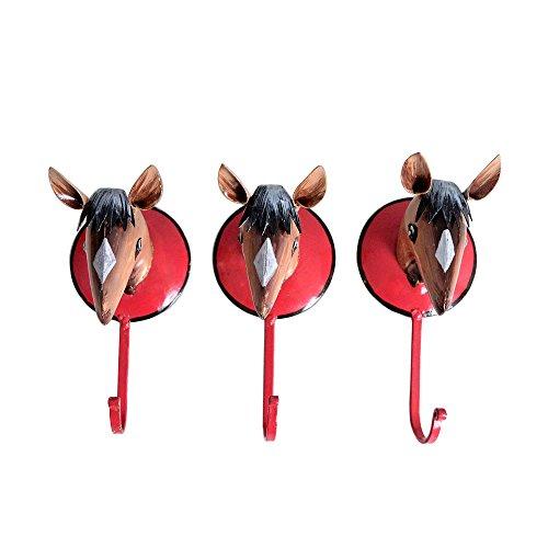 Eurasia Eurasia Iron Handmade Donkey Style Wall Hook Hanger, Three Wall Hooks/Hanger Animal Shaped, Wall Decor, Decorative Gift