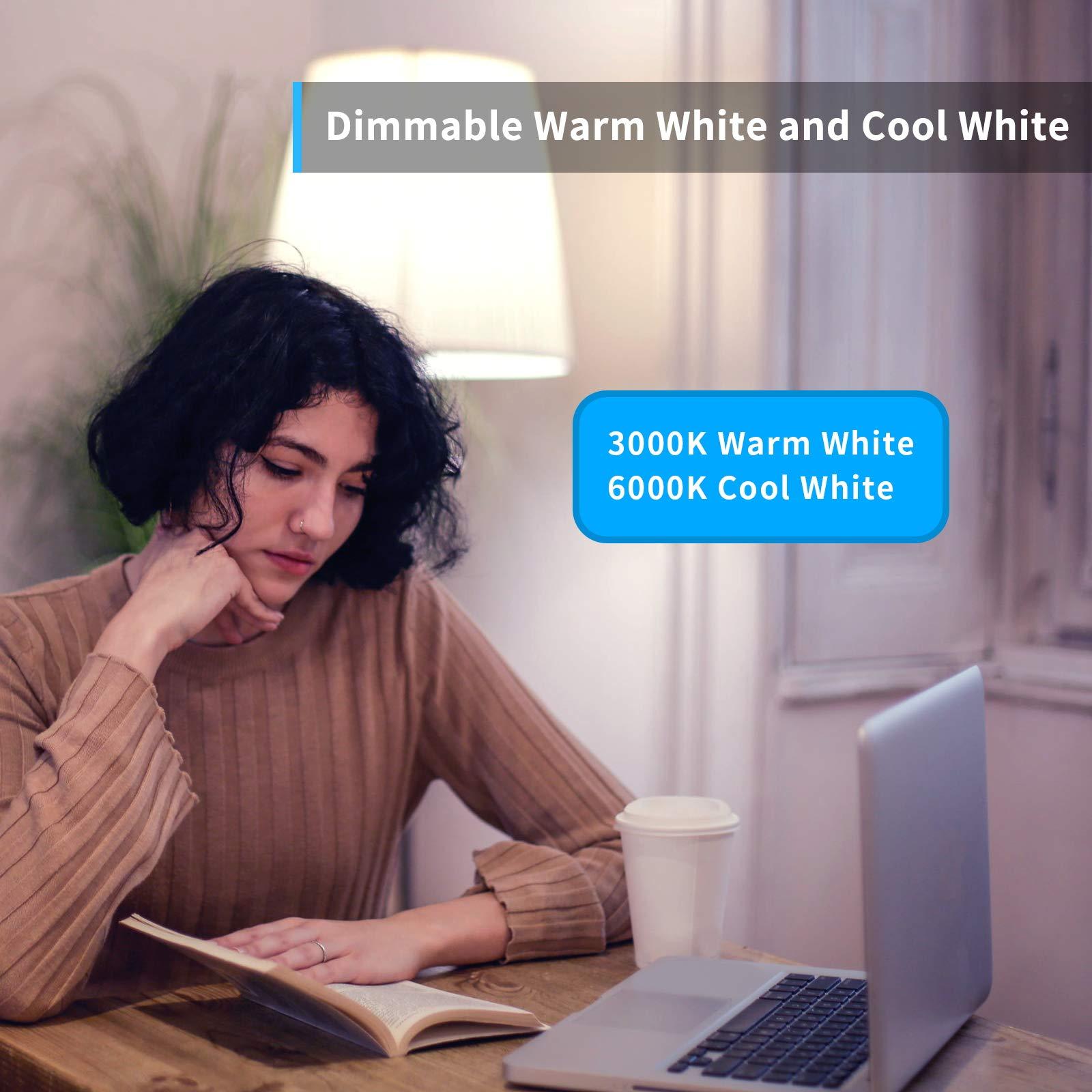 Avatar Controls Avatar Controls 4 Pack Smart Light Bulbs, Alexa WiFi LED Bulbs Music Sync RGBCW Color Changing Lights, No Hub Required (E26 A19 8W)