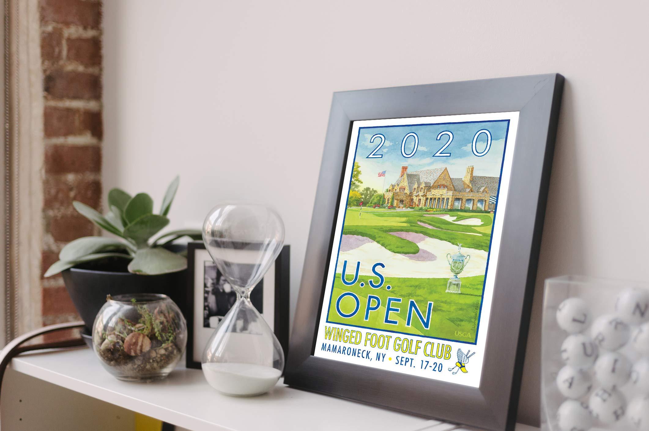 Lee Wybranski Lee Wybranski Official Golf Art / 2020 U.S. Open Major Championship at world famous golf course Winged Foot / 24" x 36" Print/Golf Gifts Golf Accessories Golf Gifts for Men