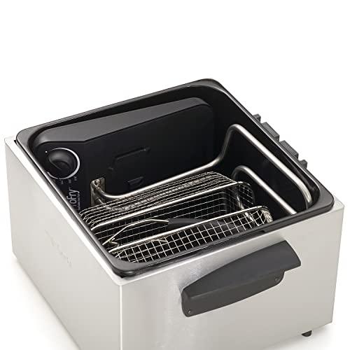 Presto Presto 05466 Stainless Steel Dual Basket Pro Fry Immersion Element Deep Fryer