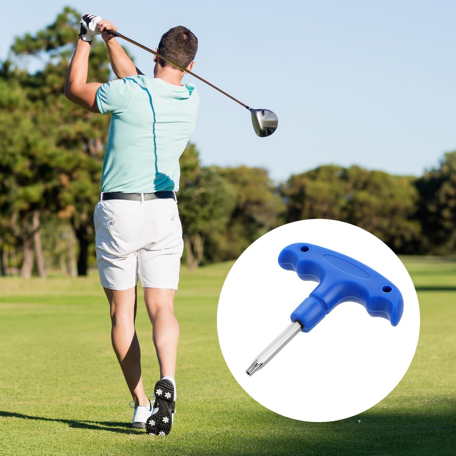 Sliverdew Golf Club Wrenches Tools Golf Torque Wrench Golf Head Adjustment Tool Stainless Steel Golf Club Driver Torque Tool with Plastic Handle, T20, Blue