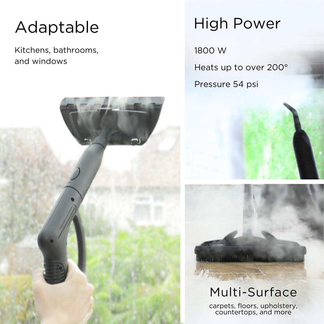 Ewbank Ewbank 1800W Steam Cleaner, with attachments, Carpets, Tile, Floors, car, Upholstery, Bathroom, Kitchen, Windows, Grout
