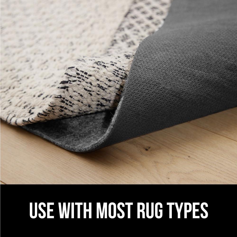 Gorilla Grip Gorilla Grip Felt and Natural Rubber Stay in Place Slip Resistant Rug Pad, 1/4 Thick, 8x10 FT Protective Padding for Under Area Rugs, Cushioned Gripper Pads, Carpet Runners Hardwood Floors Protection