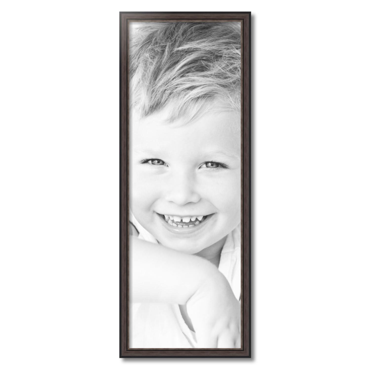 ArtToFrames ArtToFrames 14x40 Inch Gray Picture Frame, This 1.25 Inch Custom MDF Poster Frame is Grey and Black, Great for Your Art or Photos - Comes with Economy Acrylic