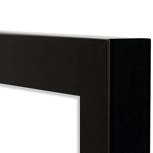 Frametory Frametory, 5x7 Double Picture Frame Hinged Photo Frames Two Folding Frame Desktop Glass Frame Vertical (Black, 5x7 Double)