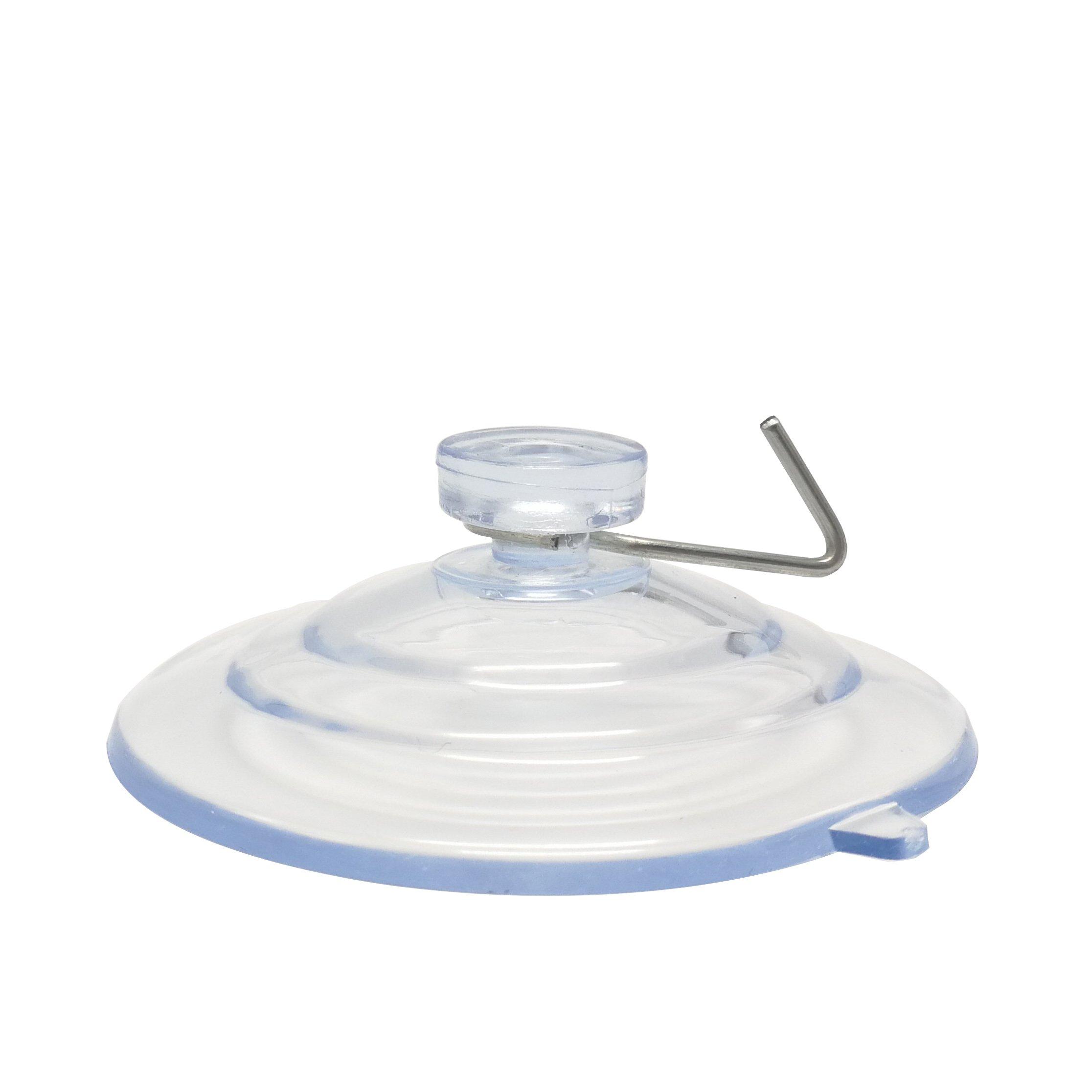 Alamic Alamic Suction Cup Hooks 2 1/2\" Ultra Strong Large Suction Cup Wall Hooks Hangers, All Purpose - (6 Pack)