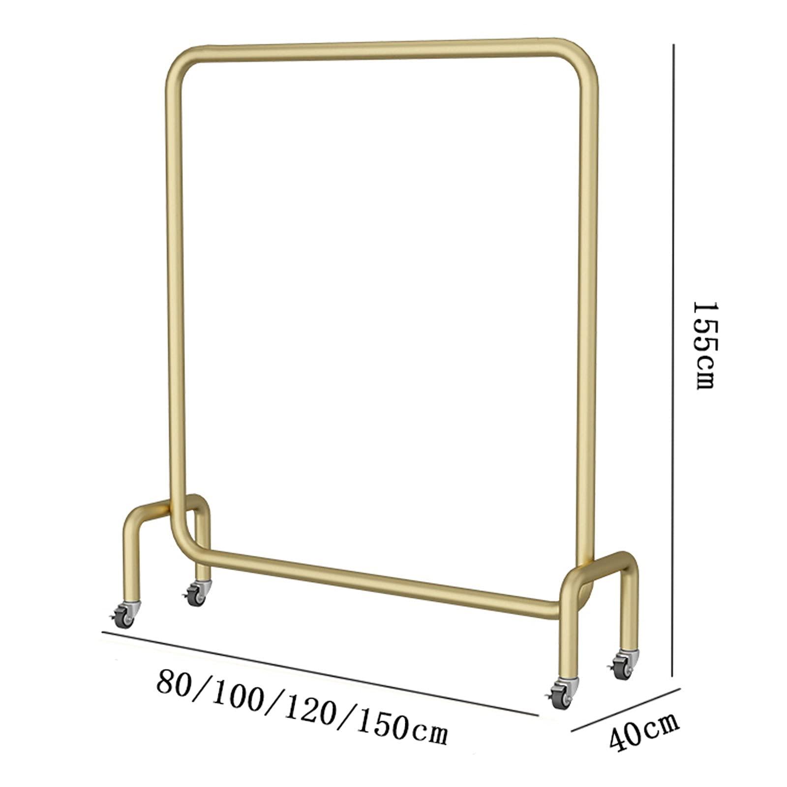 LIFOND LIFOND Clothes Rail Garment Rack Clothes Rail on Wheels,Freestand Heavy Duty Metal Clothes Rack,Easy to Assemble for Clothing Storage Display Stand Clothes Rod for Bedroom Decor 100cm