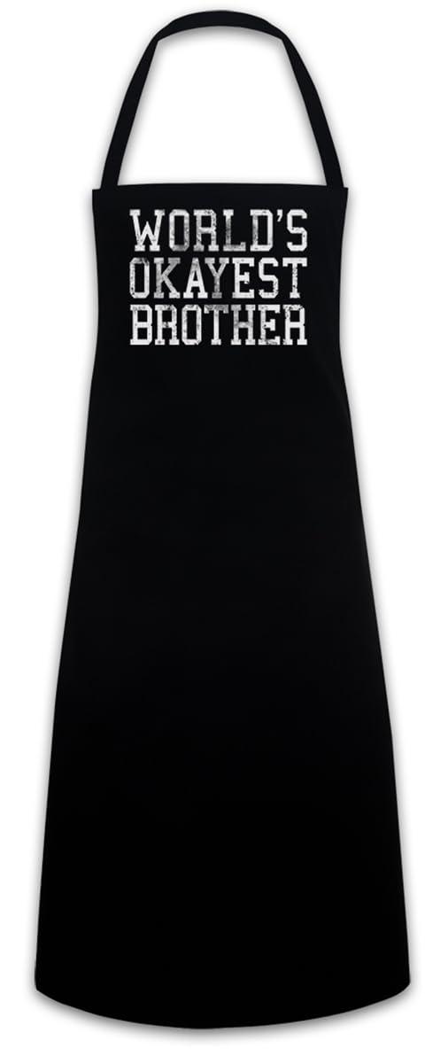 Urban Backwoods Urban Backwoods World\'s Okayest Brother Barbecue BBQ Kitchen Cooking Apron
