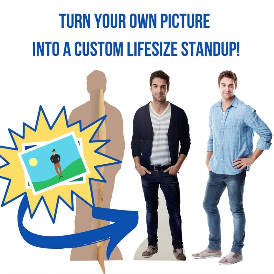 All Personalization All Personalization Custom Life Size Coroplast Cutout - Personalized High Resolution Stand Up Custom Cutout Upload Your Own Photo - Perfect for Wedding and Birthday (Coroplast, 49-Inch to 72-Inch)