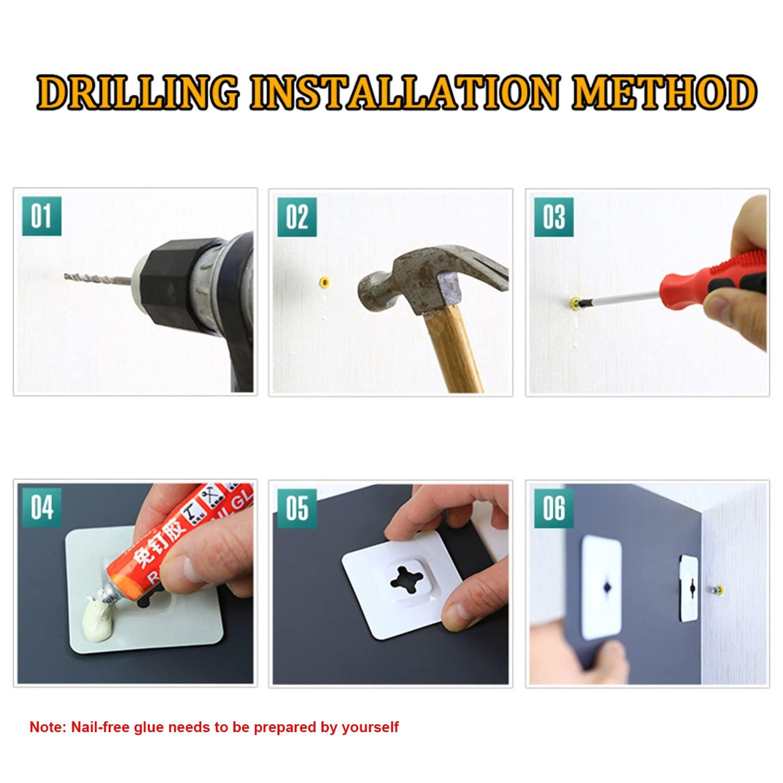 RLN STORE Rectangular Wall Mirror, Frameless Bathroom Mirror with Bevel Edges, Decorative Mirrors,Paste Or Punch Installation, Vertical Or Horizontal Hanging, Explosion-Proof, HD Glass Mirror (Size : 50X70cm)