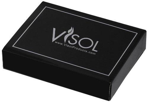 Visol Visol "Pixel" Stainless Steel Hip Flask, Diamond Pattern, 8-Ounce, Chrome