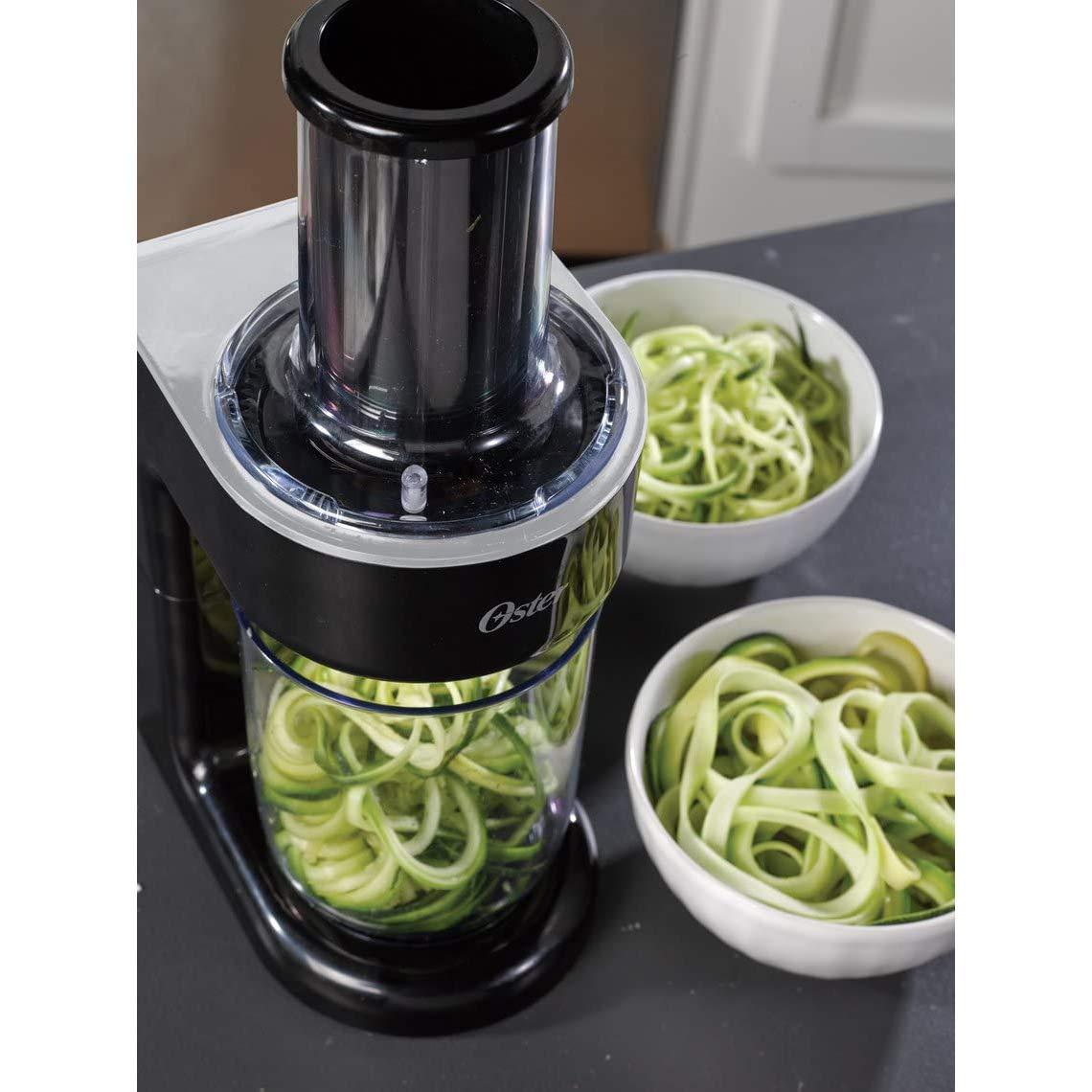 Oster Oster Easy-to-Use Electric Spiralizer with 2 Spiralizer Blades (sized for spaghetti and fettuccine noodles), Black
