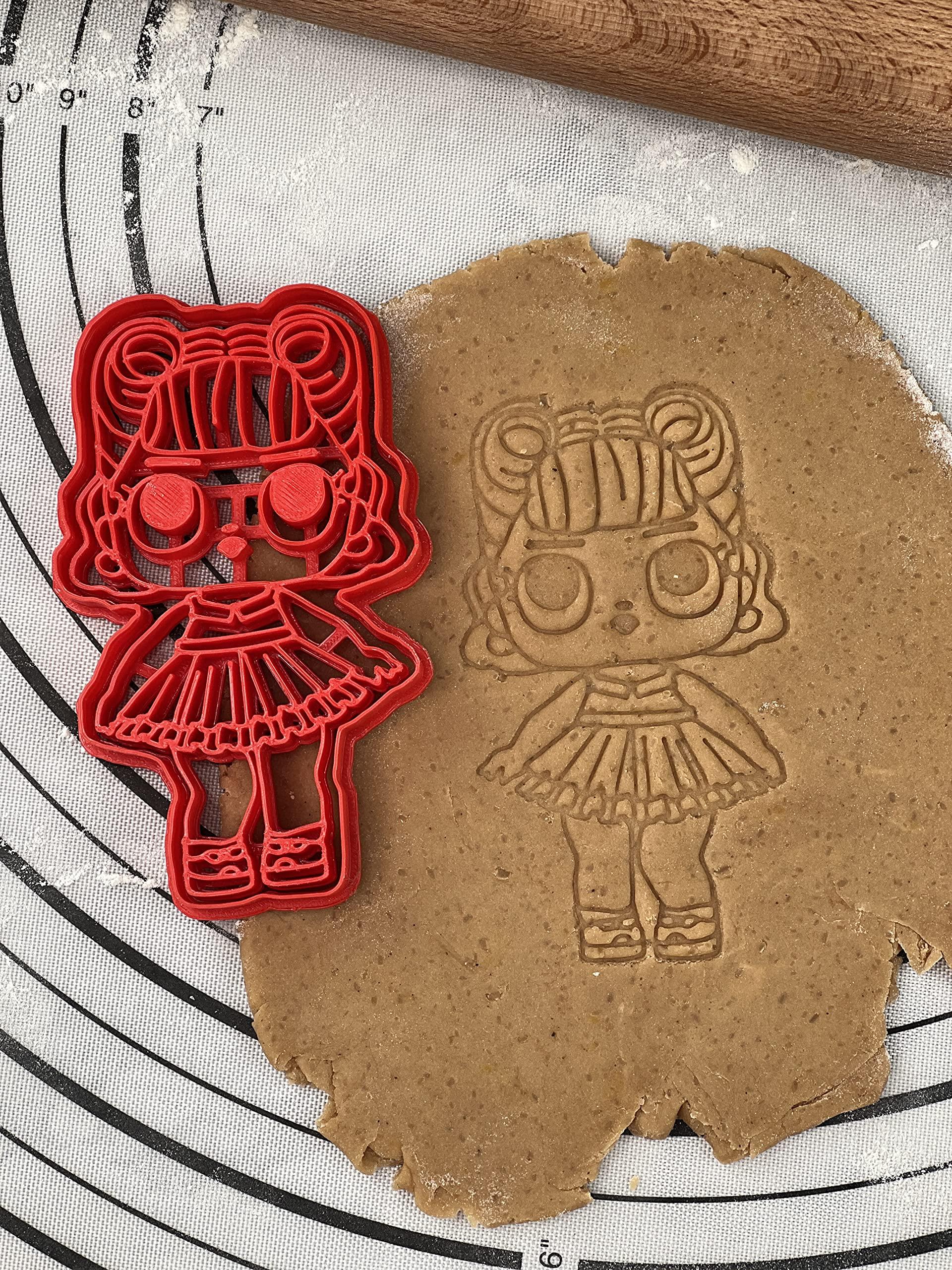 3D Kitchen Art L.O.L Surprise Doll Cookie Cutter and Mold LOL 5-Inch-Scale Produced by 3D Kitchen Art (Doll 5)