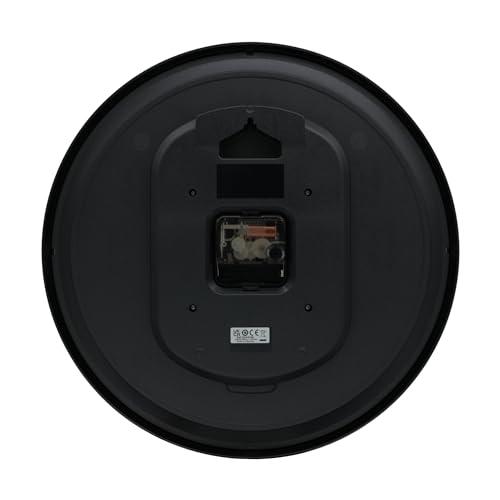 SEIKO SEIKO Felix Non Ticking Wall Clock, Black, 13 Inch