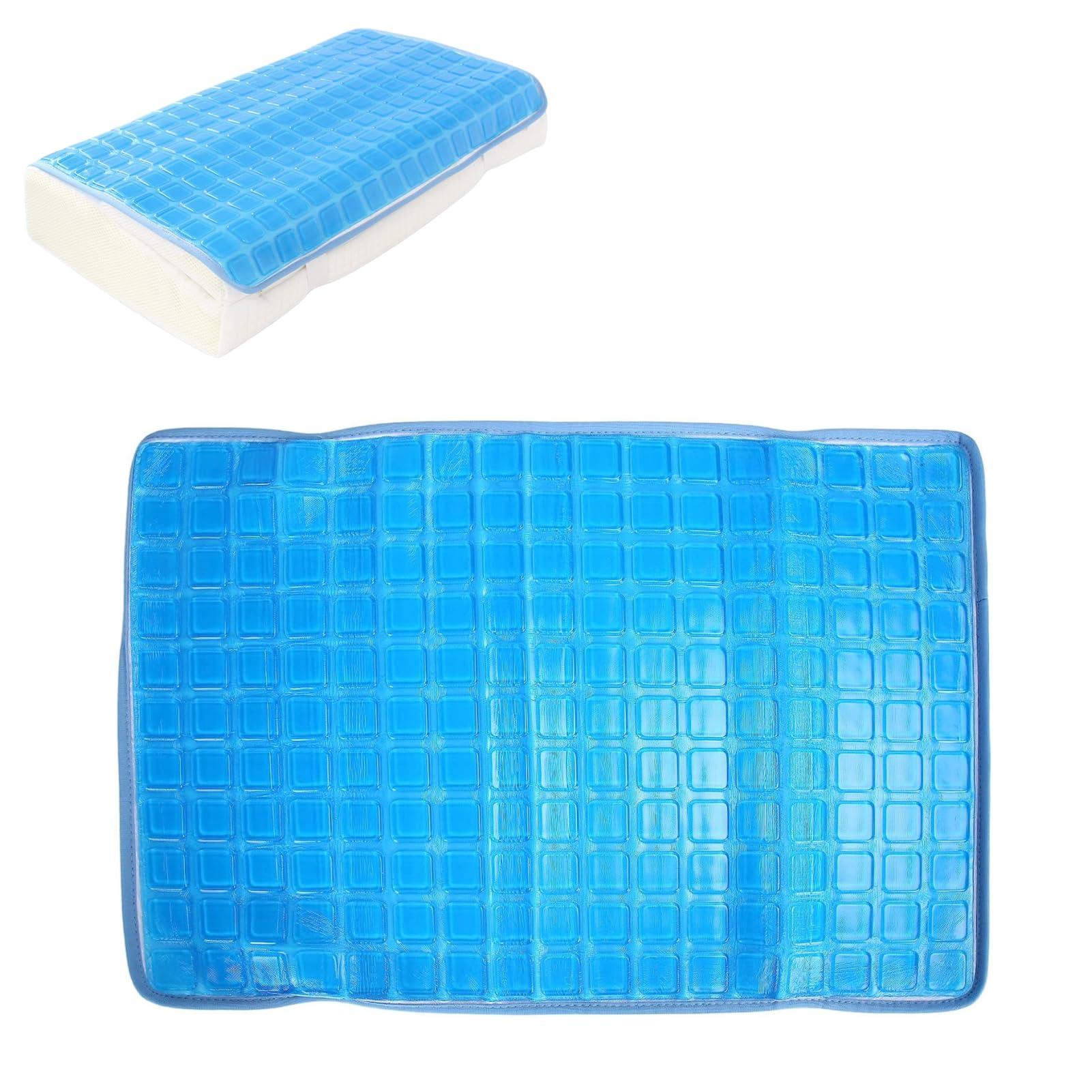 Dioche Gel Pillow Cooling Mat Cooling Gel Pad for Bed Pillow Summer Cushion Soft Flexible Foldable Pillow Mat for Sleeping