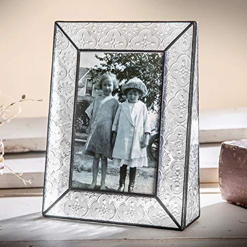 J Devlin Glass Art J Devlin Pic 126 Series Clear Vintage Stained Glass Picture Frame Assorted Sizes (4x6 Vertical)