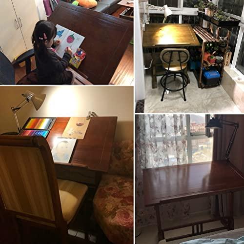 AGYHAM Drafting Table Desk Art & Craft Work Station Drawing Desk Adjustable Angle Drawing Artist Desk, Solid Pine Wood Artist Table (Size : 135x80x96cm)