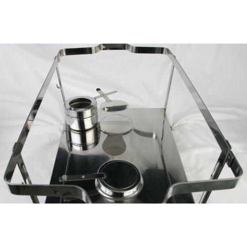 Thunder Group Thunder Group Stainless Steel Full Size Weld Chafer With Plastic Footed