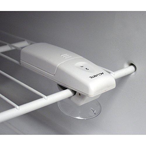 AcuRite AcuRite Digital Wireless Fridge and Freezer Thermometer with Alarm and Max/Min Temperature for Home ,LCD Display, Restaurants (00986M), 0.6, White