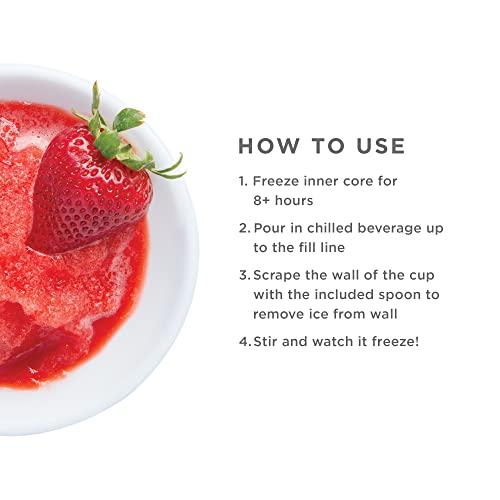 ZOKU ZOKU Original Slush and Shake Maker, Slushy Cup for Quick Frozen Homemade Single-Serving Slushies, Fruit Smoothies, and Milkshakes in Minutes, BPA-free, Red