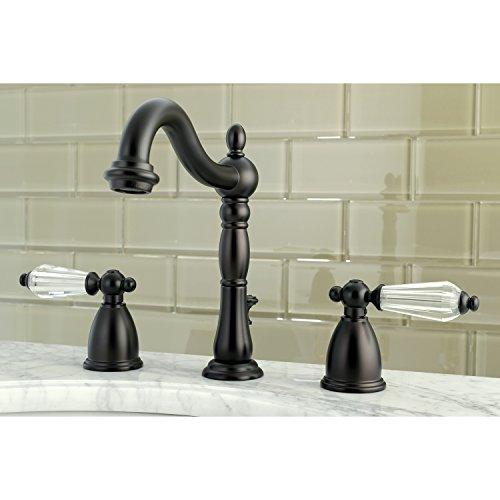 Kingston Brass Kingston Brass KB1975WLL Widespread Lavatory Faucet with Retail Pop-Up, 6-1/2" in Spout Reach, Oil Rubbed Bronze