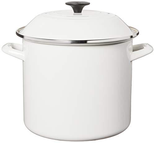 Le Creuset Le Creuset Enamel On Steel Stockpot, 10 qt., White