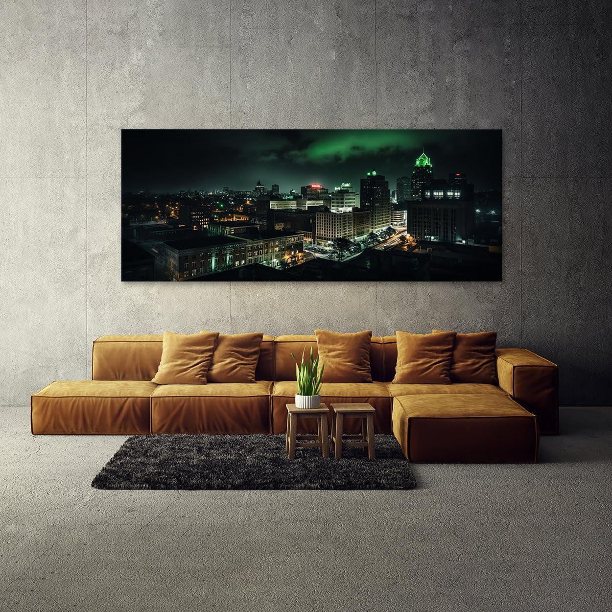 Sense Canvas Sense Canvas Atlanta City 26 Canvas Art - Home Decor Wall Art Print Poster Painting X-Large 60x24 / 1.5\"