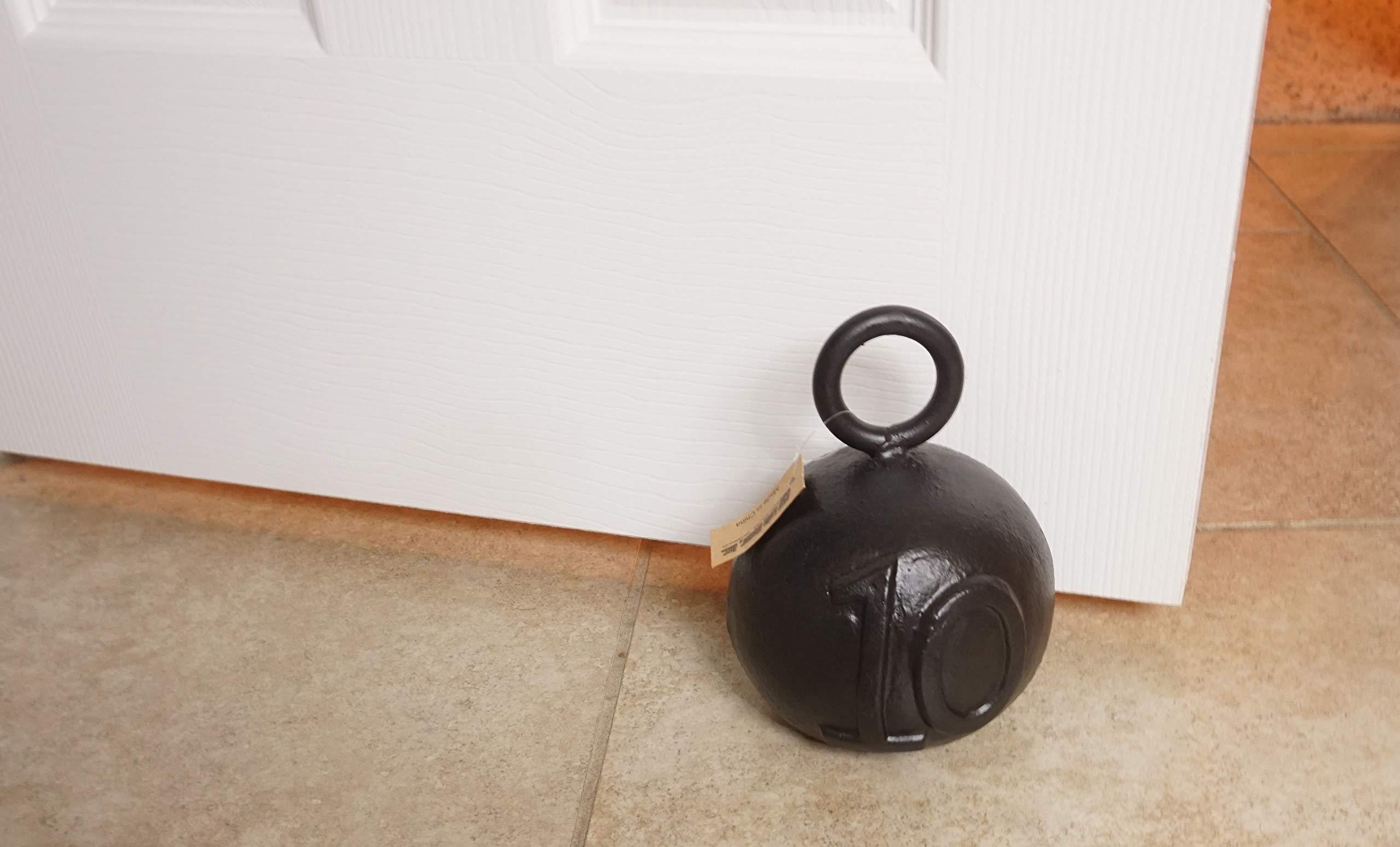 Lulu Decor Lulu Decor Cast Iron Decorative Door Stop, 4 lbs Heavy Door Stopper, Elegant Door Weight for Home, Office, Kitchen, Patio, Securely Holding Doors Open (No10)