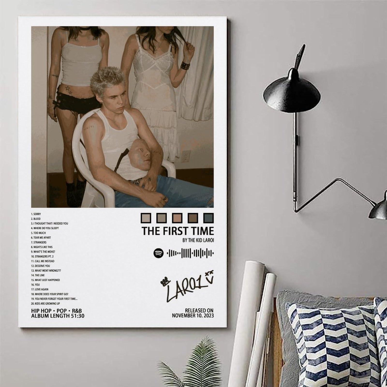 MOOOY MOOOY The Kid Laroi Poster The First Time Album Cover Canve Posters for Room Aesthetic Decorative Painting Wall Art Living Room 24x36inch(60x90cm)