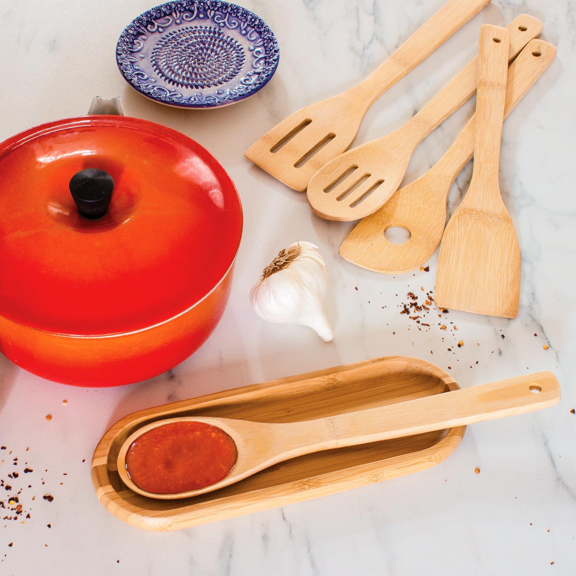 Totally Bamboo Totally Bamboo 5-Piece Cooking Utensil Set, 12\" Long