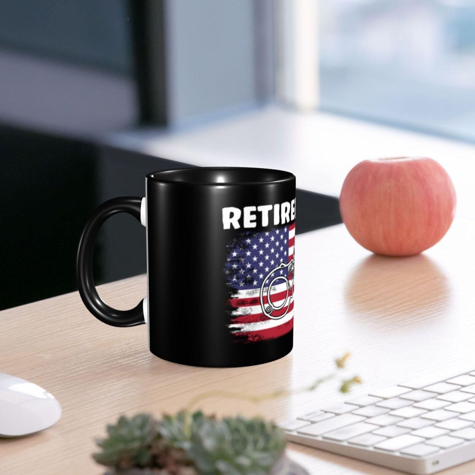 SwpWab SwpWab Police Officer Retired not My Problem Funny Coffe Mug Ceramic Tea Cups Travel Mugs Drink For Work Home Office