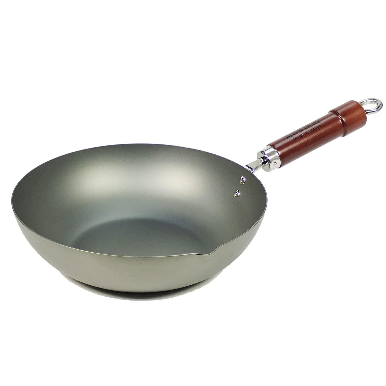 (Riverlight) River Light Iron Stir Fry Pot, Old Type, Extreme 11.8 inches (30 cm), Wok