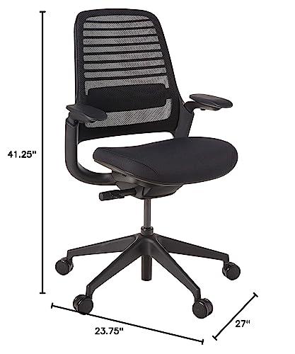 Steelcase Steelcase Series 1 Office Chair, Carpet Casters, Black