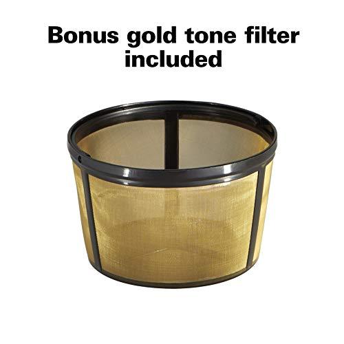 Hamilton Beach Hamilton Beach FlexBrew Trio 2-Way Coffee Maker, Compatible with K-Cup Pods or Grounds, Combo, Single Serve & Full 12c Pot, Permanent Gold-Tone Filter, Black & Silver