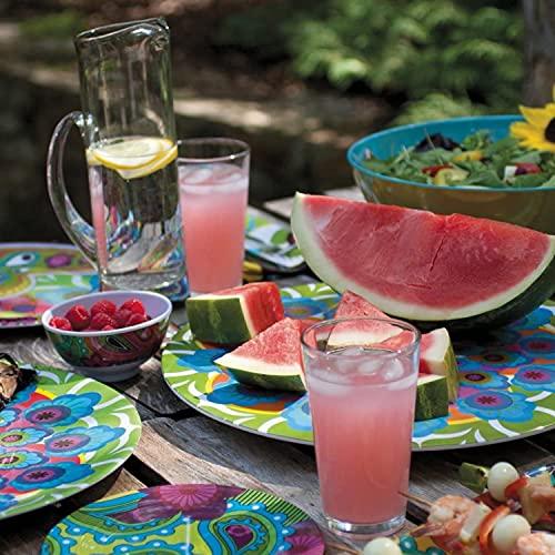 French Bull French Bull Lazy Susan Round Rotating Melamine Kitchen Pantry Cabinet Tableware Organizer-Platter, Turntable, Serving, 15-inch, Raj