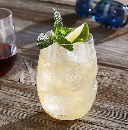 Govino govino Go Anywhere Wine Glasses | Dishwasher Safe, Flexible, Shatterproof, and Recyclable | 16 oz. Each | Set of 4.